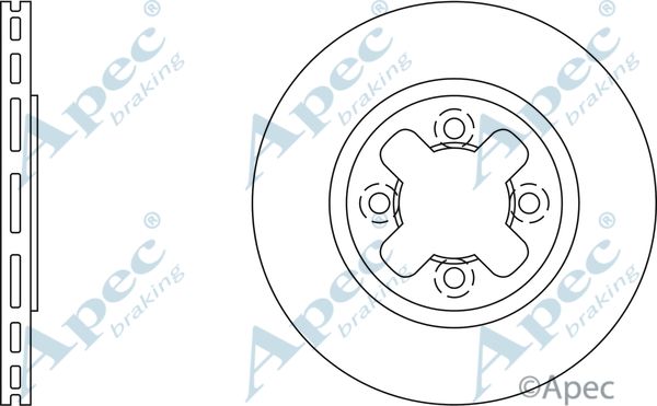 APEC BRAKING Тормозной диск DSK294